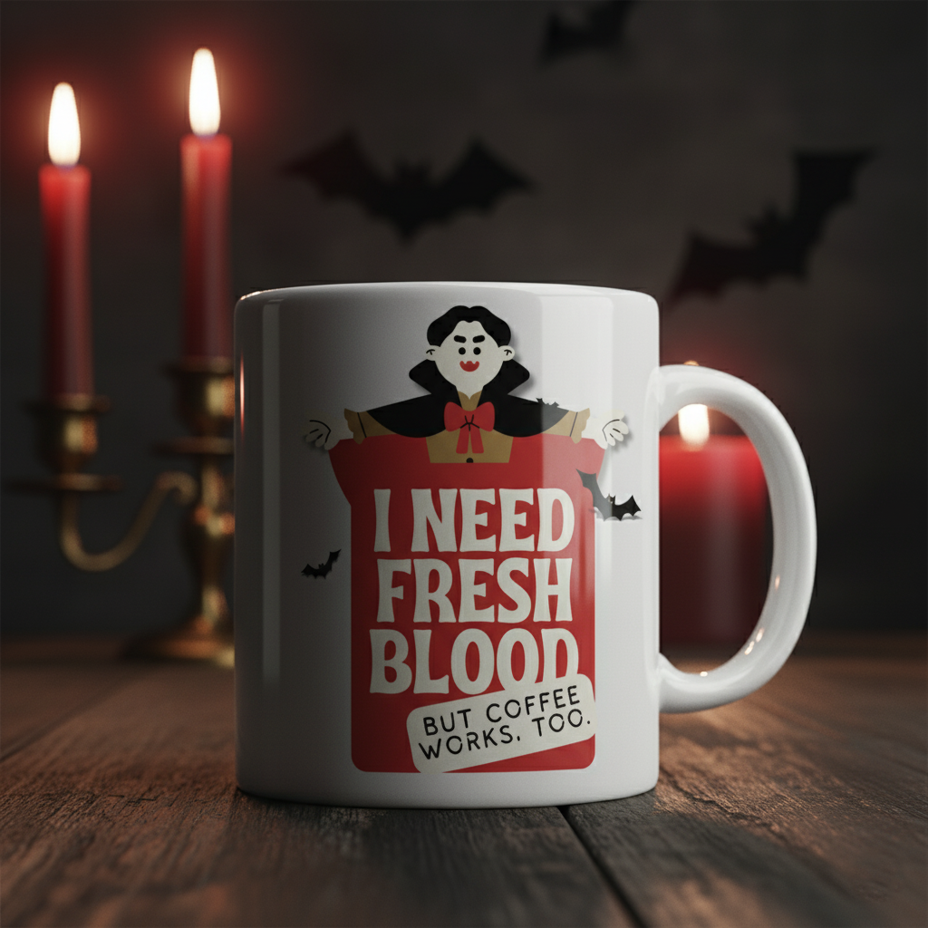 Vampire’s Brew™ – Fresh Blood Coffee Mug
