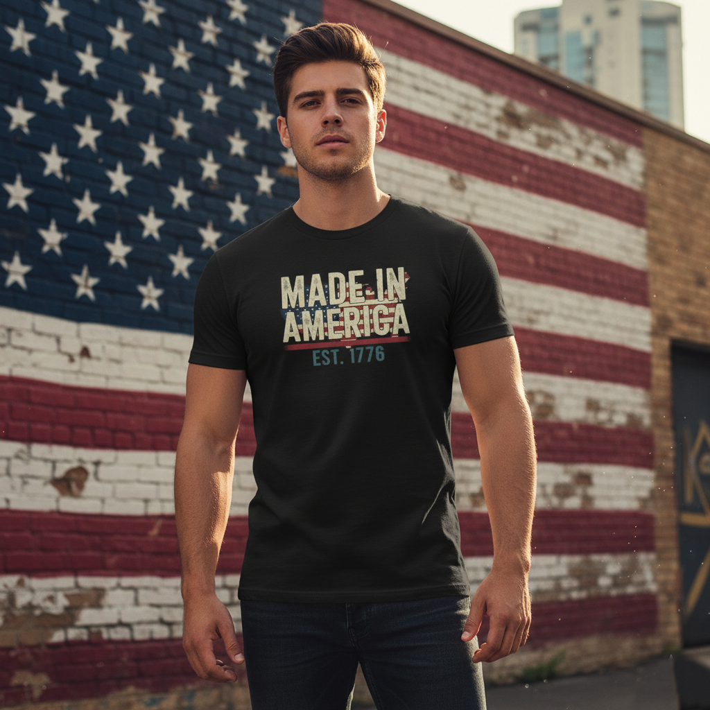 Heritage & Craft: "Made in America" Premium Tee