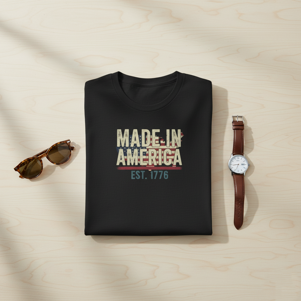 Heritage & Craft: "Made in America" Premium Tee
