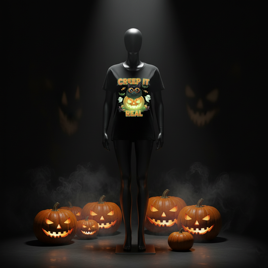 Creep It Real™ – Halloween Cat Tee