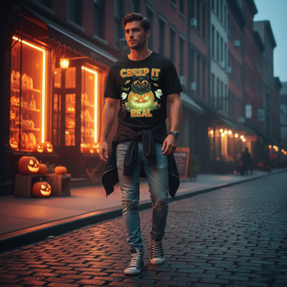 Creep It Real™ – Halloween Cat Tee