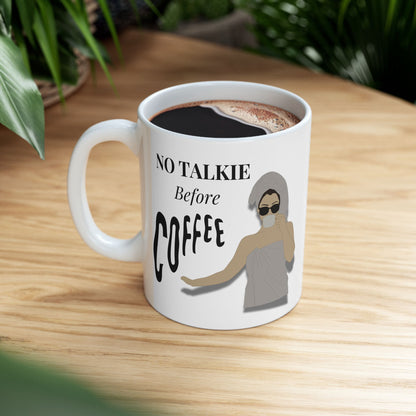 The "No Talkie Before Coffee" Premium Mug