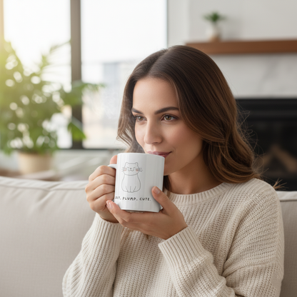 The "Soft, Plump, Cute" Cozy Cat Premium Mug