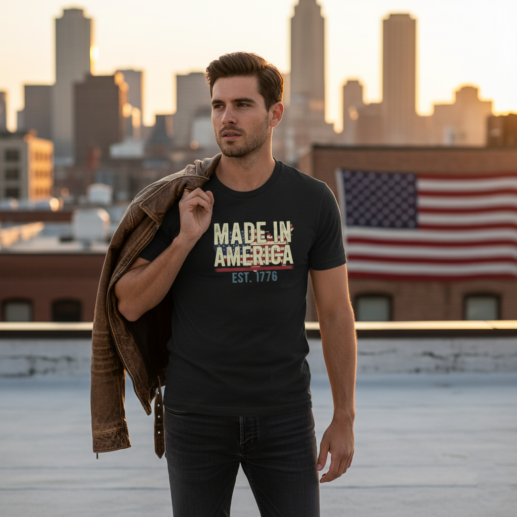 Heritage & Craft: "Made in America" Premium Tee