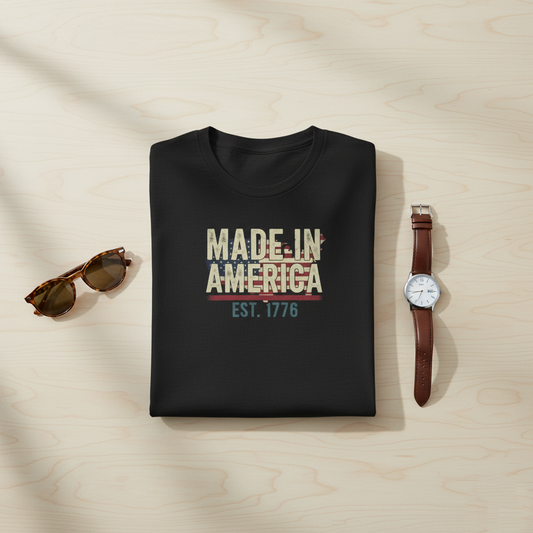 Heritage & Craft: "Made in America" Premium Tee